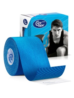 CureTape Nastro kinesiologico sportivo blu 5 cm x 5 m unisex