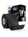 CureTape Nastro kinesiologico sportivo nero 5 cm x 5 m unisex
