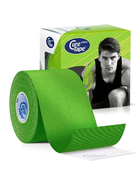 CureTape Nastro kinesiologico sportivo verde lime 5 cm x 5 m unisex