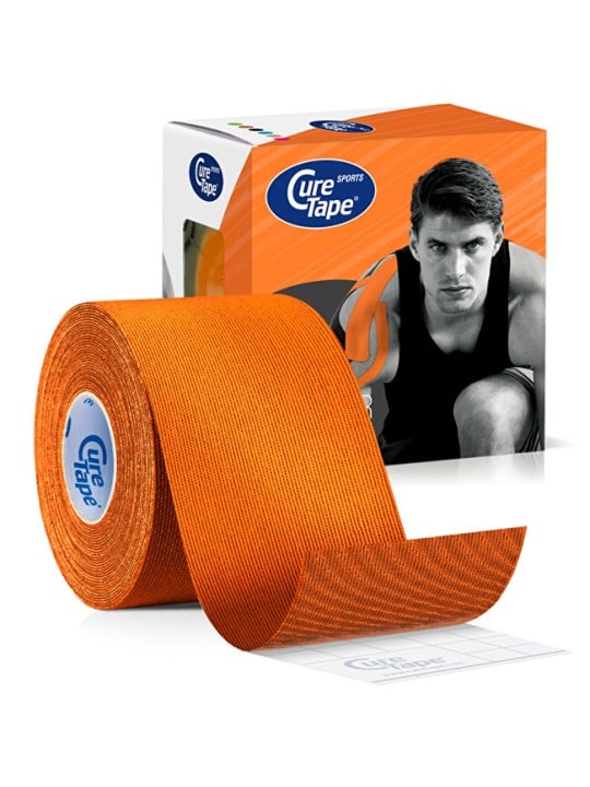 CureTape Nastro kinesiologico sportivo arancione 5 cm x 5 m unisex