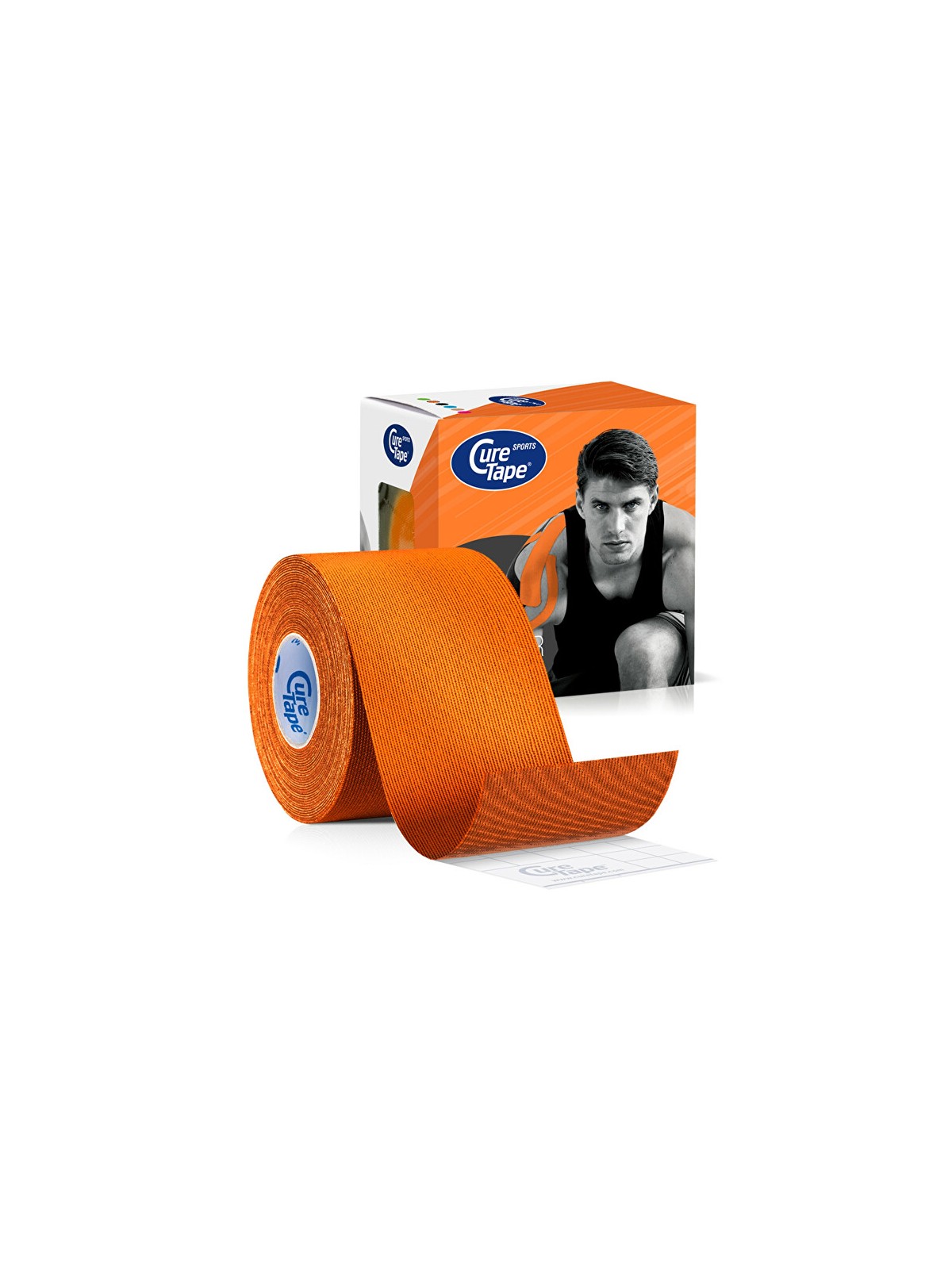 CureTape Nastro kinesiologico sportivo arancione 5 cm x 5 m unisex