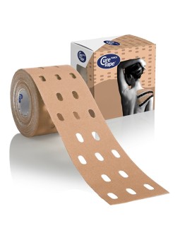 CureTape Nastro kinesiologico Punch Beige 5 cm x 5 m donna