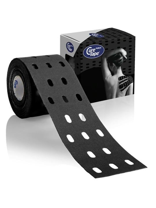 CureTape Nastro kinesiologico Punch nero 5 cm x 5 m unisex
