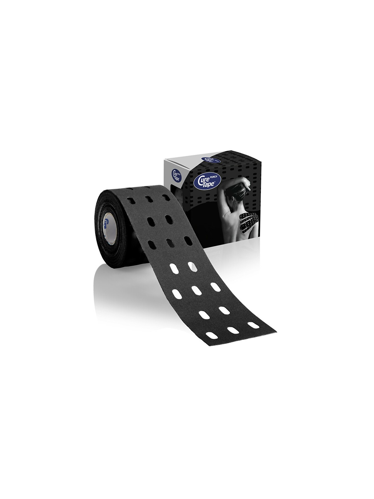 CureTape Nastro kinesiologico Punch nero 5 cm x 5 m unisex