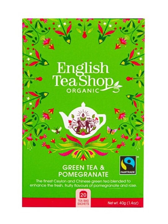 English Tea Shop Tè verde al melograno BIO 20 bustine unisex