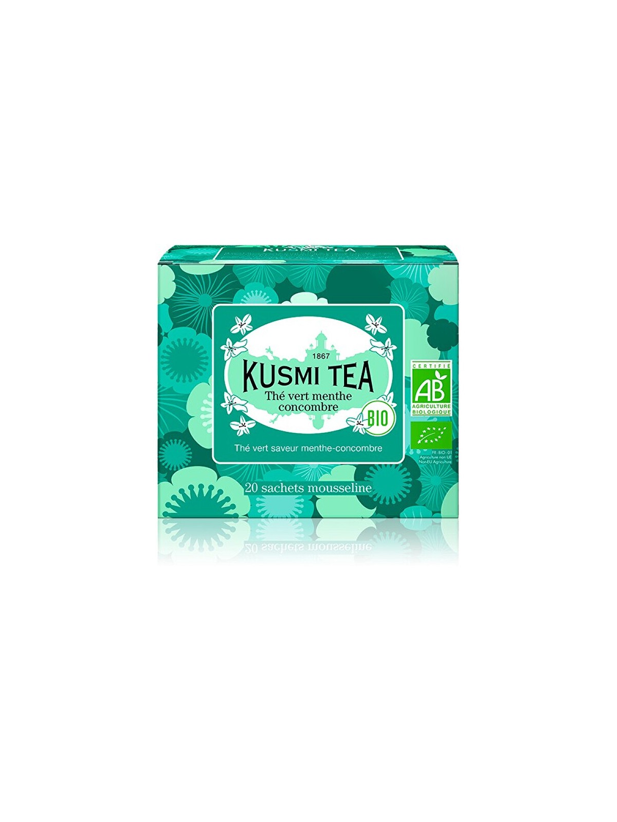 Kusmi Tea Tè verde con cetriolo e menta 20 bustine BIO 40 g unisex