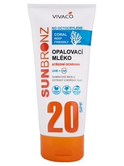 Vivaco Lozione solare SPF 20 senza octocrilene - Rispetta i coralli 200 ml unisex