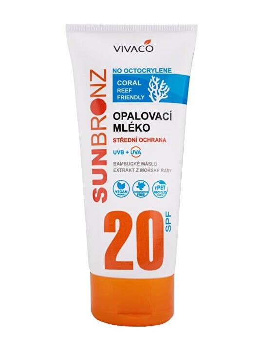 Vivaco Lozione solare SPF 20 senza octocrilene - Rispetta i coralli 200 ml unisex