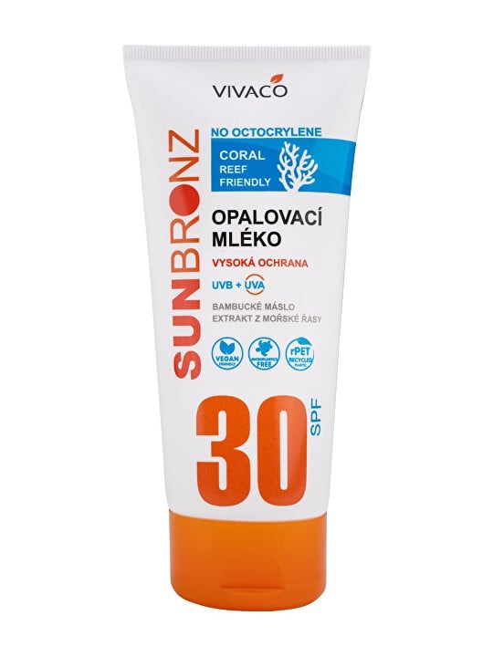 Vivaco Lozione solare SPF 30 senza octocrilene - Rispetta i coralli 200 ml unisex