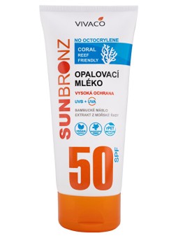 Vivaco Lozione solare SPF 50 senza octocrilene - Rispetta i coralli 200 ml unisex