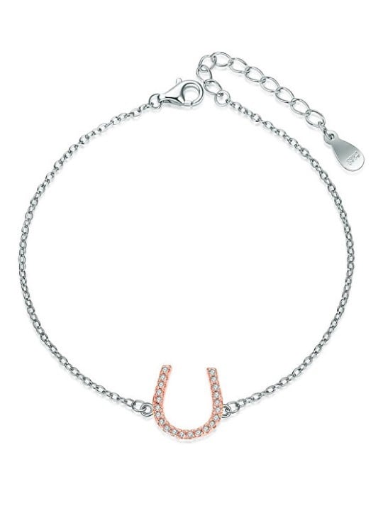 MOISS Elegante bracciale bicolore in argento con motivo ferro di cavallo B0000561 donna
