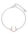 MOISS Elegante bracciale bicolore in argento con motivo ferro di cavallo B0000561 donna