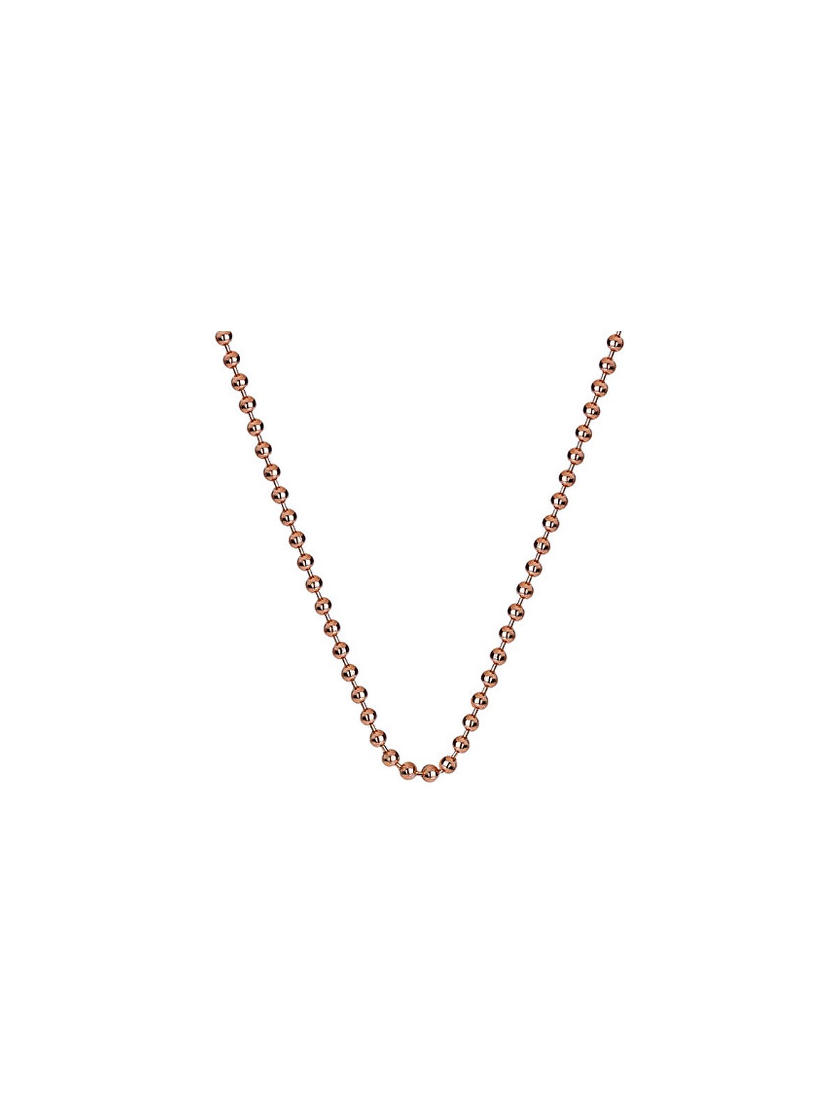 Hot Diamonds Catena in argento Emozioni Catena di perline in oro rosa 18 CH007 donna