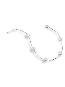 JwL Luxury Pearls Braccialetto delicato con perle bianche autentiche JL0173 donna