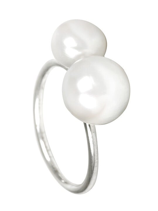 JwL Luxury Pearls Anello in argento con doppia perlina JL0058 donna
