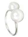 JwL Luxury Pearls Anello in argento con doppia perlina JL0058 donna
