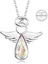 Levien Collana di cristallo arcobaleno Angelo Rafael donna