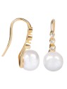 JwL Luxury Pearls Orecchini in argento placcato oro con perla destra JL0411 donna