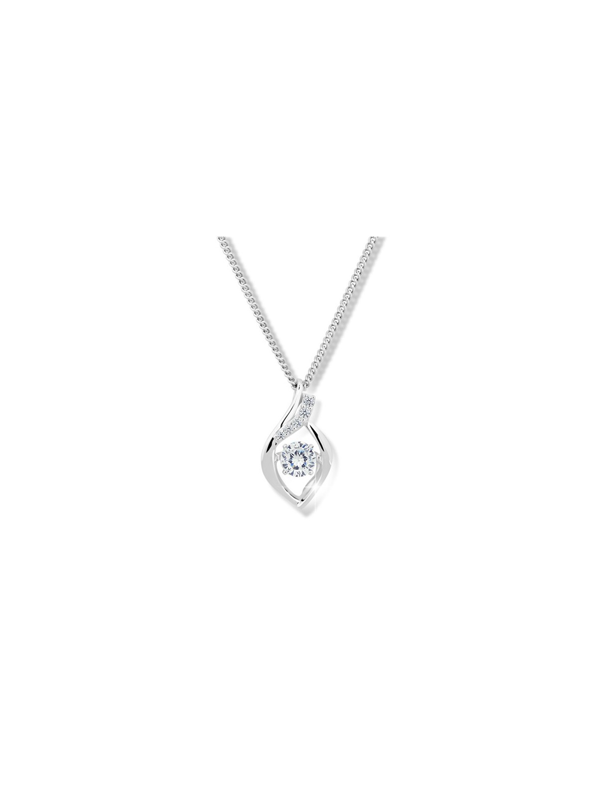 Modesi Bellissima collana con cristalli e zirconi M43066 donna