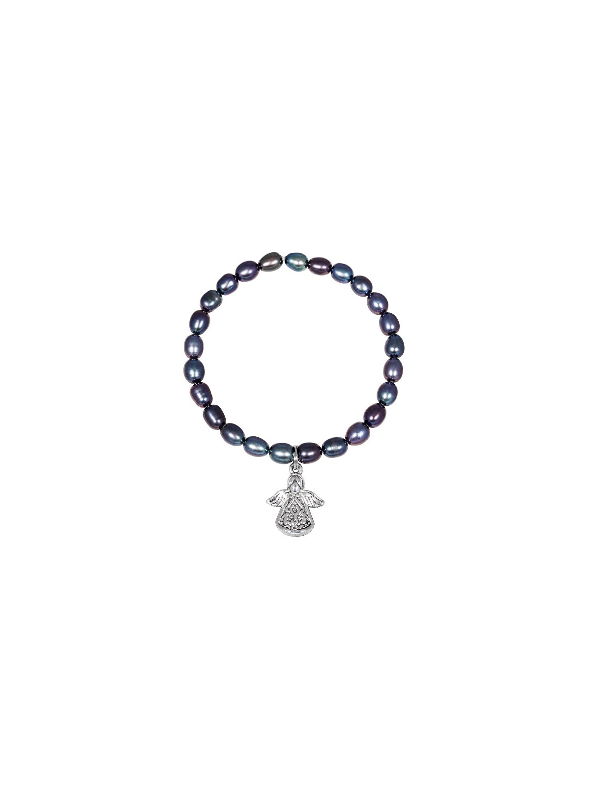 JwL Luxury Pearls Bracciale di perle con angelo in metallo JL0524 donna