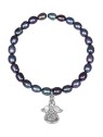JwL Luxury Pearls Bracciale di perle con angelo in metallo JL0524 donna