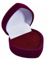 JK Box Scatola regalo bordeaux per orecchini Cuore F-75 / NA / A10 donna