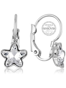 Levien Orecchini femminili con cristallo trasparente STARBLOOM donna