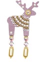 Deers Piccolo palco di cervo viola Besidia donna