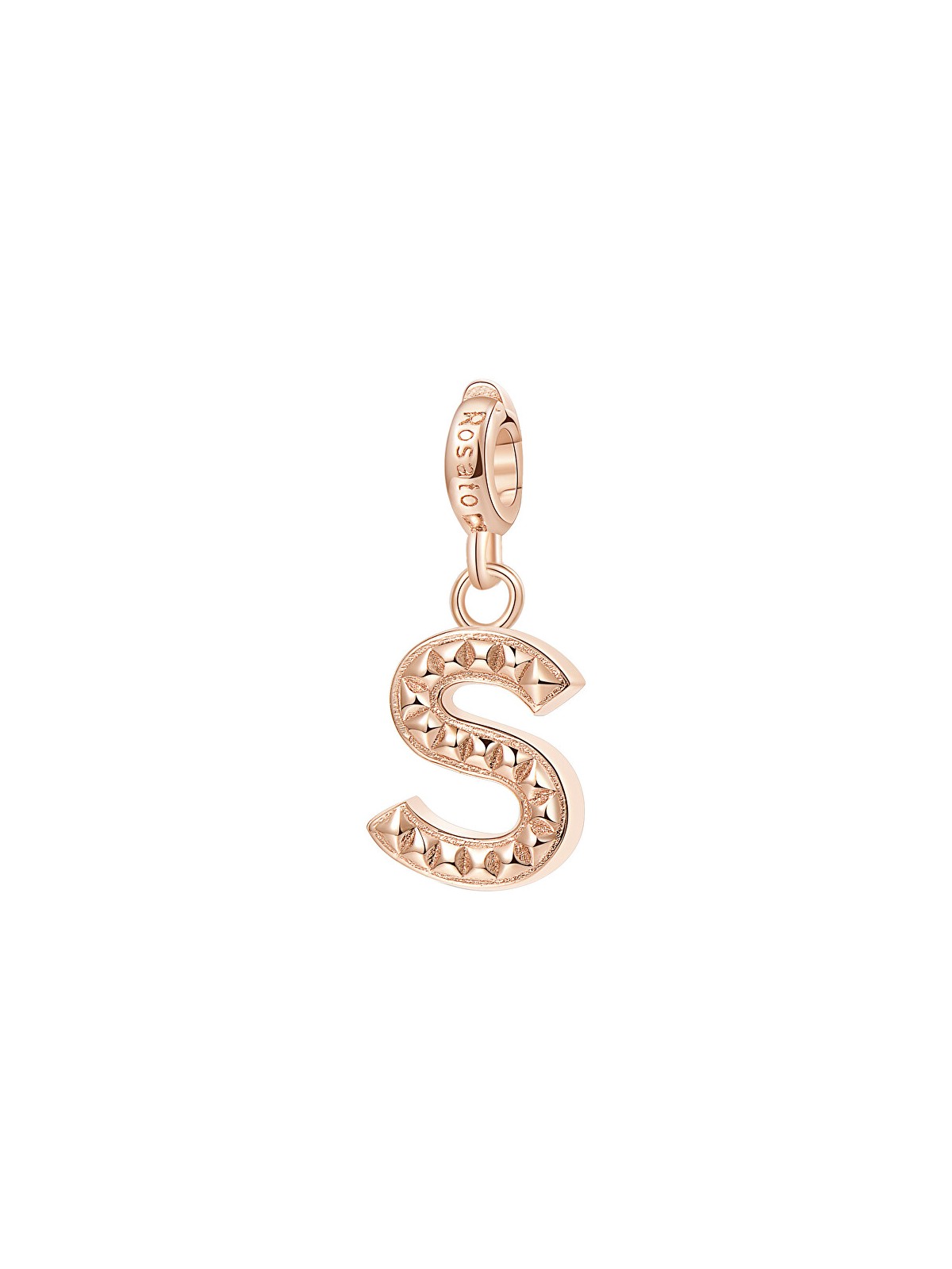 Rosato Ciondolo in bronzo a forma di lettera "S" Story RZ097 donna
