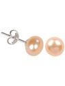 JwL Luxury Pearls Orecchini realizzati con vere perle di salmone donna