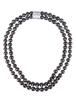JwL Luxury Pearls Collana a doppia fila di perle scure vere JL0657 donna