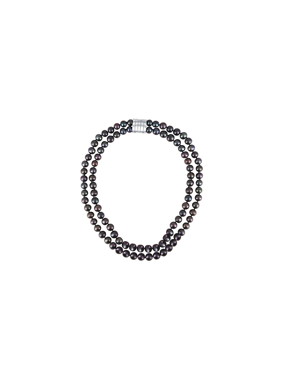JwL Luxury Pearls Collana a doppia fila di perle scure vere JL0657 donna