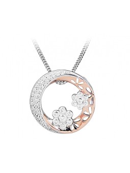 Silver Cat Romantica collana bicolore con zirconi SC431 donna