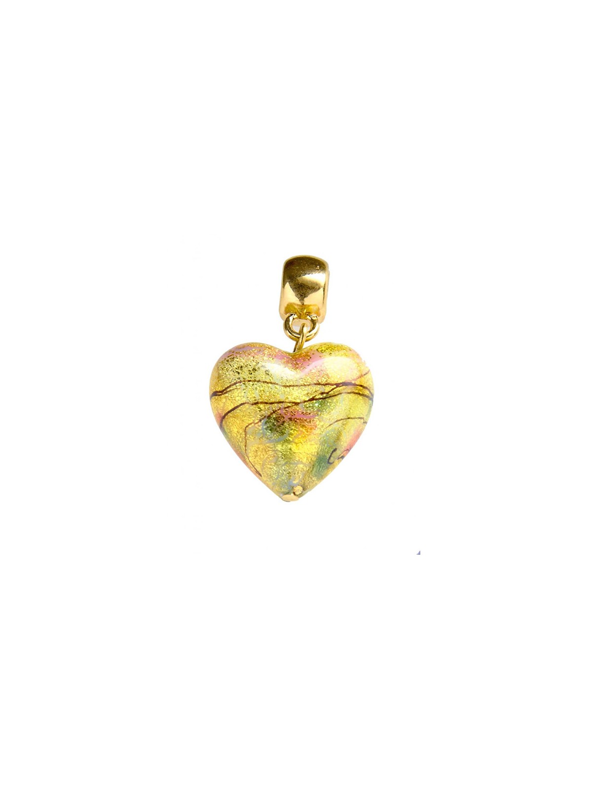 Lampglas Ciondolo Gentle Golden Dream in oro 24 carati con perla Lampglas S11 donna