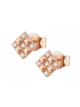 Rosato Orecchini in bronzo scintillanti Cubica RZO039 donna