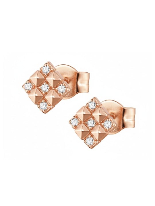 Rosato Orecchini in bronzo scintillanti Cubica RZO039 donna