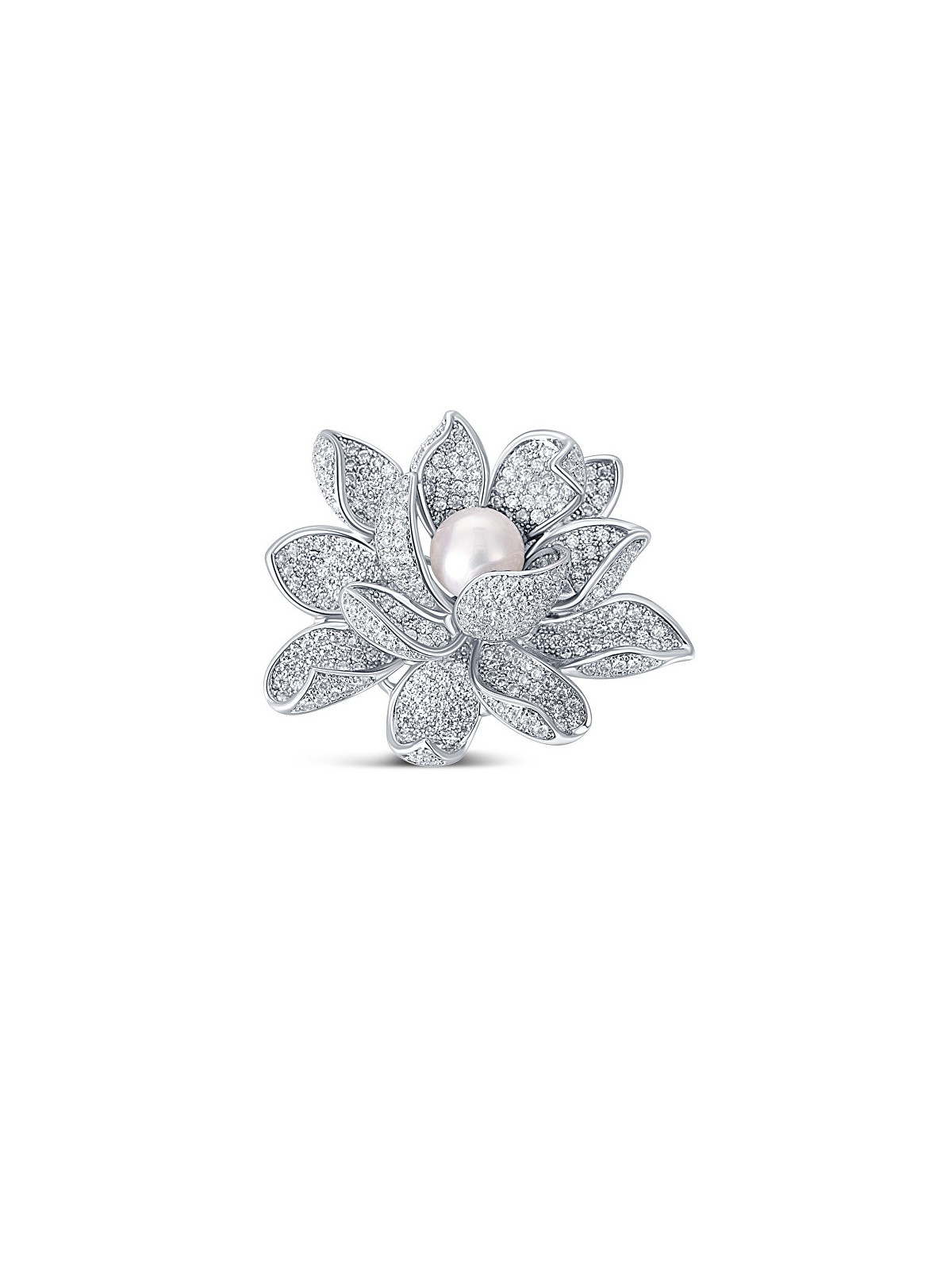 JwL Luxury Pearls Bellissima spilla con perla 2 in 1 a forma di fiore di loto JL0697 donna