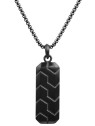 Troli Collana nera con pendente allungato VNP0106B uomo