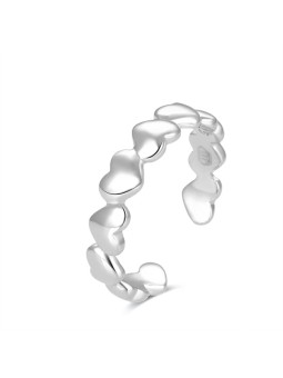 Beneto Anello per gamba in argento con cuori AGGF484 donna