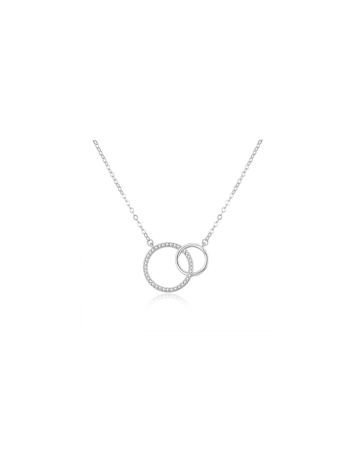 Beneto Bella collana d'argento con anelli AGS1157 / 47 donna