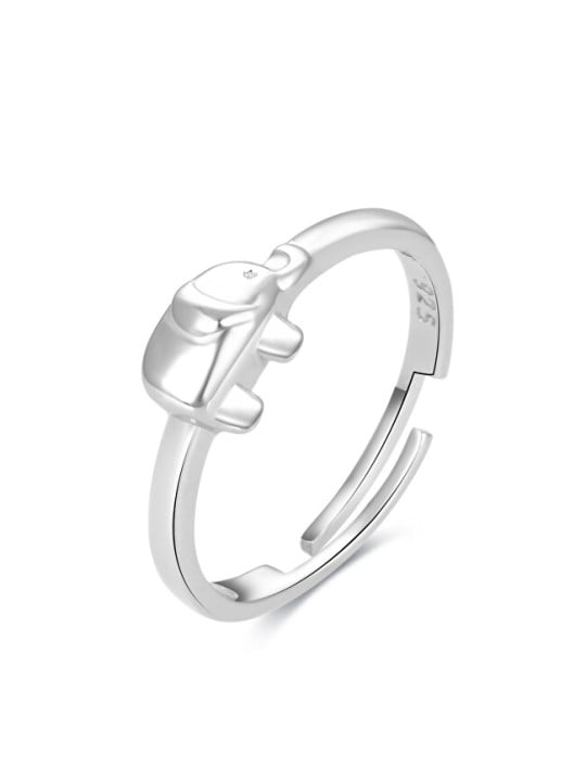 Beneto Anello giocoso a forma di zampa di elefante in argento AGGF490 donna