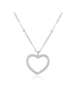 Beneto Bellissima collana in argento con cuore AGS886 / 47 donna