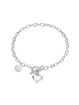 Troli Braccialetto in acciaio delicato con cuore in madreperla VGS1140-2 donna