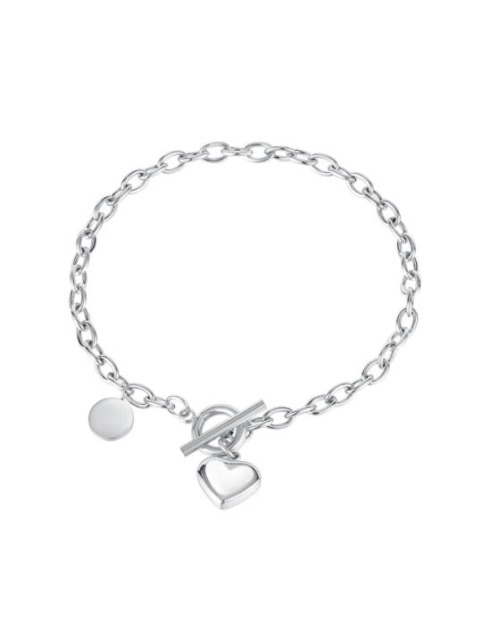 Troli Braccialetto in acciaio delicato con cuore in madreperla VGS1140-2 donna