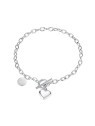 Troli Braccialetto in acciaio delicato con cuore in madreperla VGS1140-2 donna