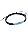 Lampglas Bellissimo bracciale Shamballa con turchese e perla Lampglas in argento sterling BSHX8 unisex