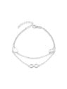 Beneto Elegante bracciale doppio in argento AGB636 / 21 donna