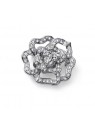 Oliver Weber Spilla floreale scintillante con cristalli Fiorellino trasparenti 58048 donna