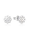 MOISS Eleganti orecchini in argento con fiori in madreperla E0002439 donna