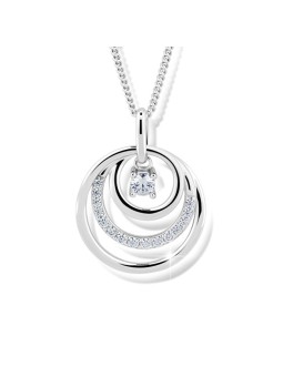 Modesi Bellissima collana in argento J328CZ-W catena, pendente donna